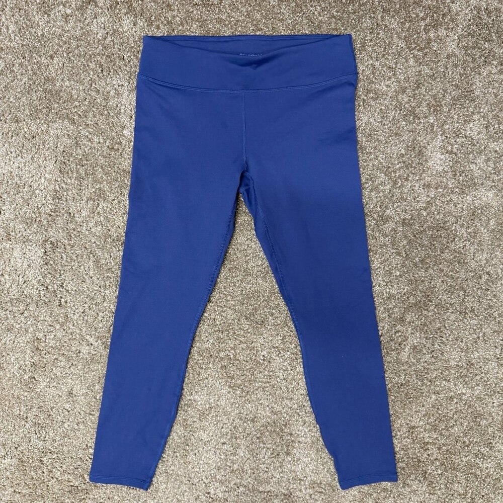 Fanatics Define Powerhold Leggings Womens Medium Navy Blue Low Rise Yoga Workout